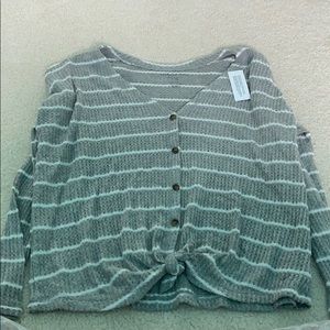 American Eagle Grey Soft and Sexy sweater.